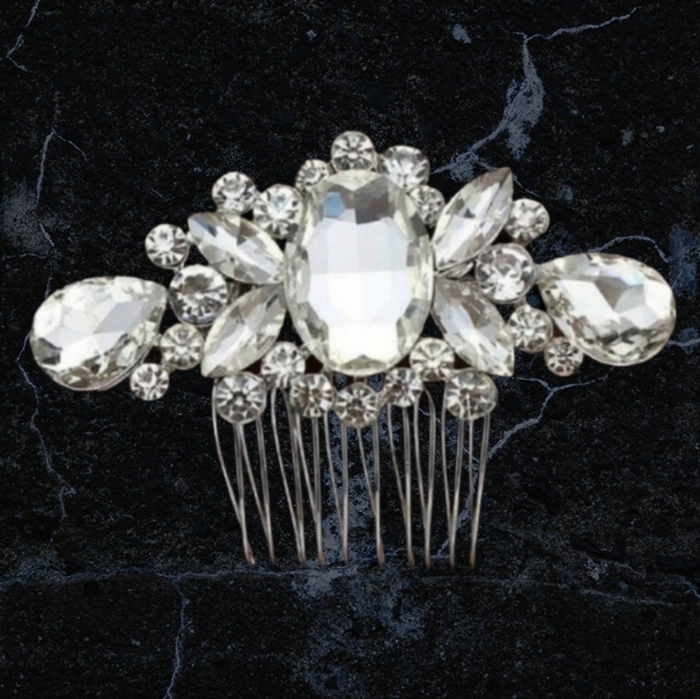 NEW Crystal Y2K Bridesmaid Headdress Bridal Hair Comb Clip Hairpin
